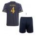 Real Madrid David Alaba #4 Replika Babykläder Borta matchkläder barn 2023-24 Korta ärmar (+ Korta byxor)